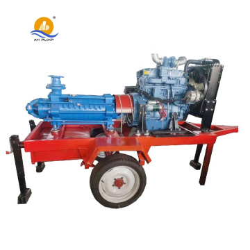 Water filling diesel engine driven multistage centrifugal water pump